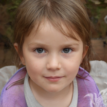 Photo of a simple little girl for profile picture