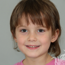 Beautiful portrait with a little girl