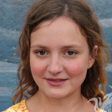 Girl's face on avatar portrait