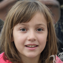 El rostro de una niña sorprendida en el avatar.