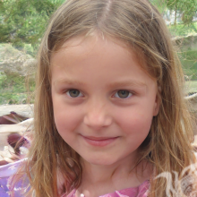 Cara de niña en avatar de 9 años