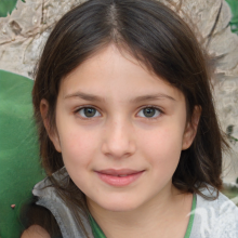 O rosto da garota no avatar do site de anúncios