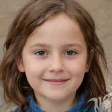 Schöne Porträts von kleinen Mädchen 7 Jahre alt