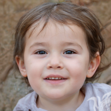 Porträt eines kleinen Kindes auf dem Profilbild