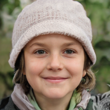 Photo une fille au chapeau