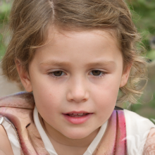 Foto eines kleinen launischen Mädchens