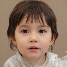 Portrait of a little siberian girl