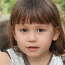Портрет маленькой крымской девочки