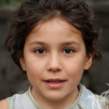 Портрет алжирской девочки