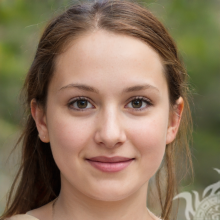 El rostro de una niña ucraniana de 17 años