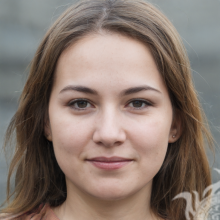 Gesicht eines kanadischen Mädchens auf Avatar 23 Jahre alt