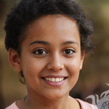 Красивая африканская девочка 12 лет