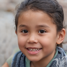 Niña mexicana de 4 años en avatar