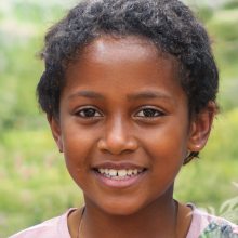 Портрет маленькой африканской девочки