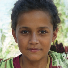 Photo of a swarthy girl