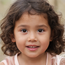 Портрет бразильской маленькой девочки