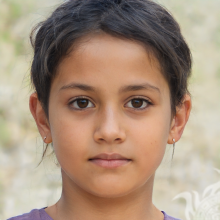 Портрет мексиканской маленькой девочки