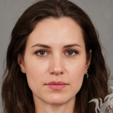 Woman face on LinkedIn avatar