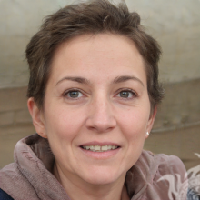 Profile photo of a woman with short hair