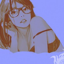 Картинка на аватар с девушкой в очках