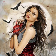 Картинка девушки вампира на аватар