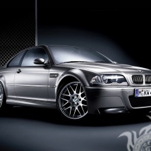 Foto de um carro poderoso BMW em um avatar