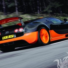 Descarga una imagen de un Bugatti rápido en el avatar de un chico