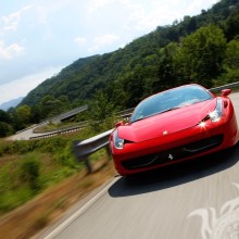 Download on avatar a photo of a Ferrari car for a guy on a page