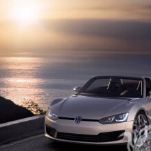 Аватарка в TikTok стильний сріблястий кабріолет Volkswagen завантажити фото