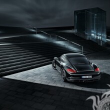 Foto en el avatar de Instagram de un Porsche negro genial
