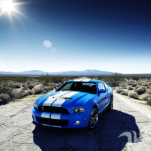 Foto de download legal do Ford Mustang azul para menina