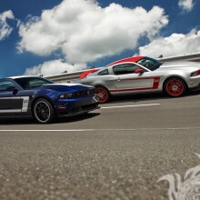 Download da foto de corrida do Ford Mustang para cara