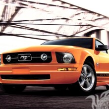 Ford Mustang jaune télécharger la photo sur la photo de profil pour un gars