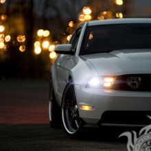 White Ford Mustang download photo on profile picture for a guy