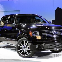 Download a photo to your profile picture stylish black Ford pickup truck for a guy