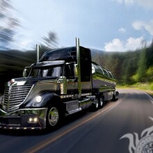 Крутое фото на аватарку в ВатсАпп улетный черный грузовик