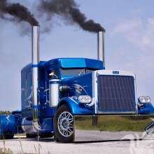 Крутое фото на аватарку для Инстаграм крутой синий грузовик