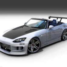 Download photo on the profile picture of an elegant Japanese Honda convertible for Facebook