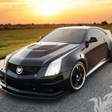 Черный прикольный Cadillac скачать фотографию на аватарку
