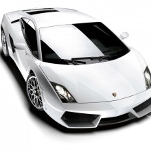 Télécharger la photo de la Lamborghini blanche pour la couverture
