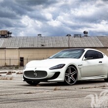 Download a picture of a stunning white Maserati on your profile picture for a guy