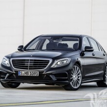 Luxuriöser schwarzer Mercedes lade ein Foto auf deinen Facebook-Avatar herunter