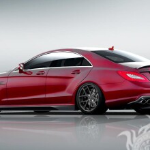 Stylish red Mercedes download photo on avatar for girl