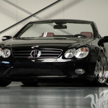 Descarga una foto de un magnífico Mercedes negro alemán en tu foto de perfil