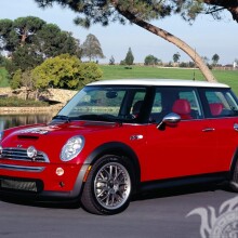 Download stylish red MINI Cooper photo to your profile picture