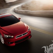 Téléchargez la photo superbe Mitsubishi rouge sur votre photo de profil