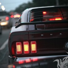 Impresionante Ford Mustang descargar foto en la foto de perfil para un chico