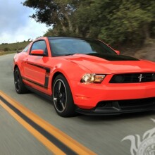 Американський червоний Ford Mustang завантажити картинку для дівчини