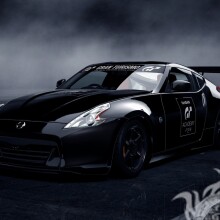 Sportliches schwarzes Nissan Foto herunterladen