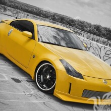 Download gorgeous yellow Nissan profile picture for a guy